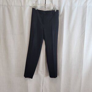 Jones NY Fitted Trousers - charcol grey, pin stripe texture. Sz 14.
